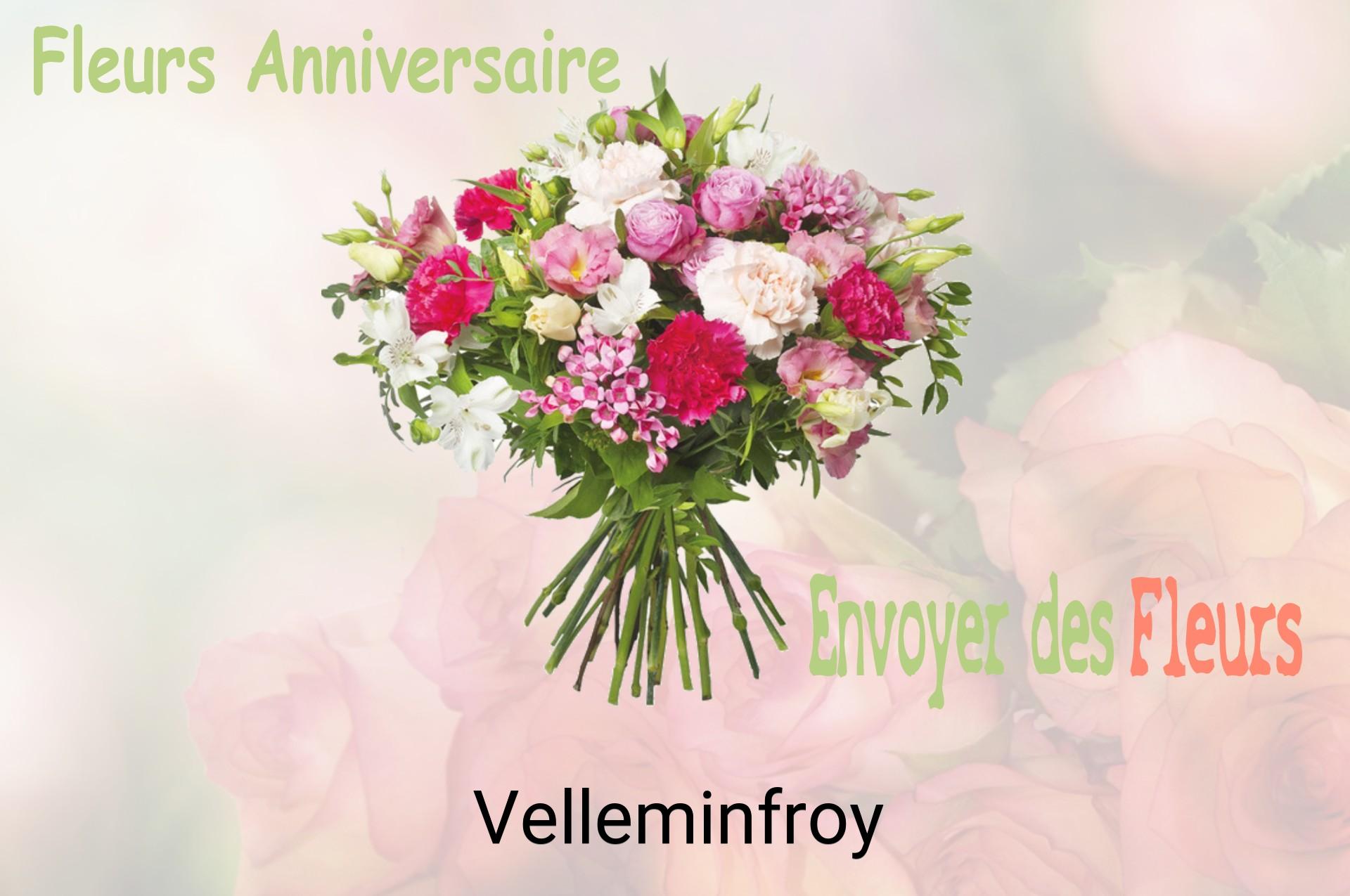 Bouquet de fleurs d’anniversaire livré à Velleminfroy